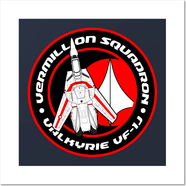 Vermillion Squadron Wall Art by d4n13ldesigns